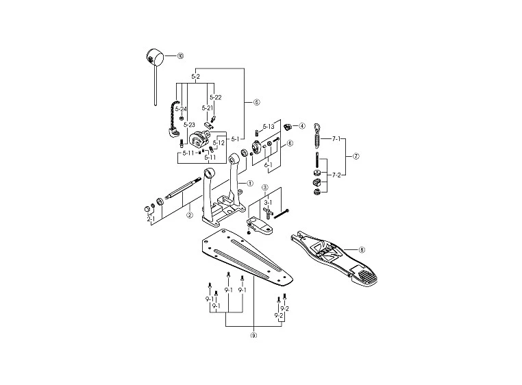 Tama HP-2-3 Para Clamp Assembly 